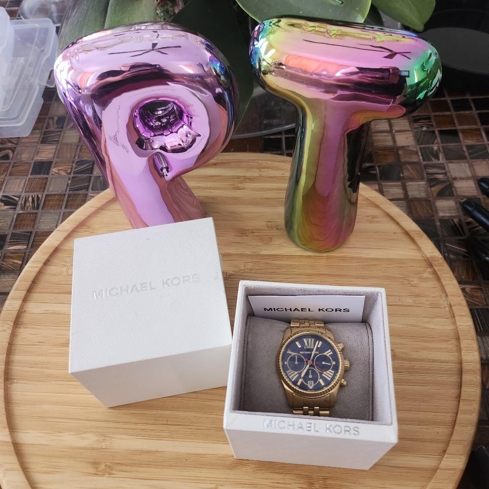 Michael Kors Oversized Lexington Gold-Tone Watch